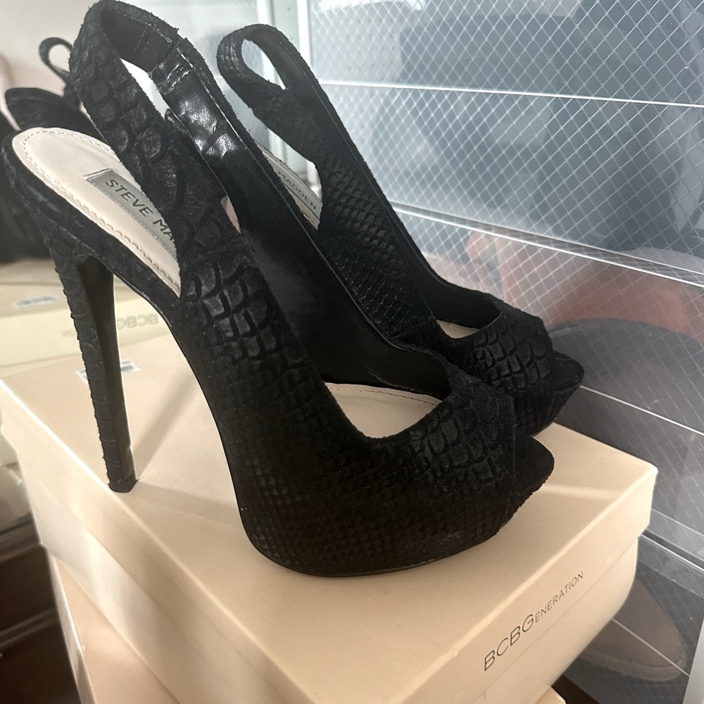Steve Madden open toe heels